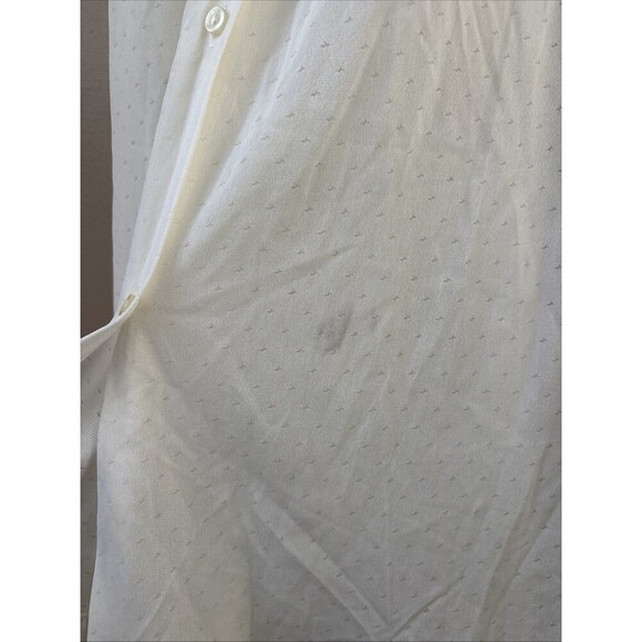 Vintage ILGWU White Nightgown Women’s Size Small, Lace Hem, Button Front - Picture 5 of 9